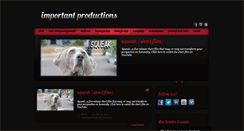 Desktop Screenshot of importantproductions.com